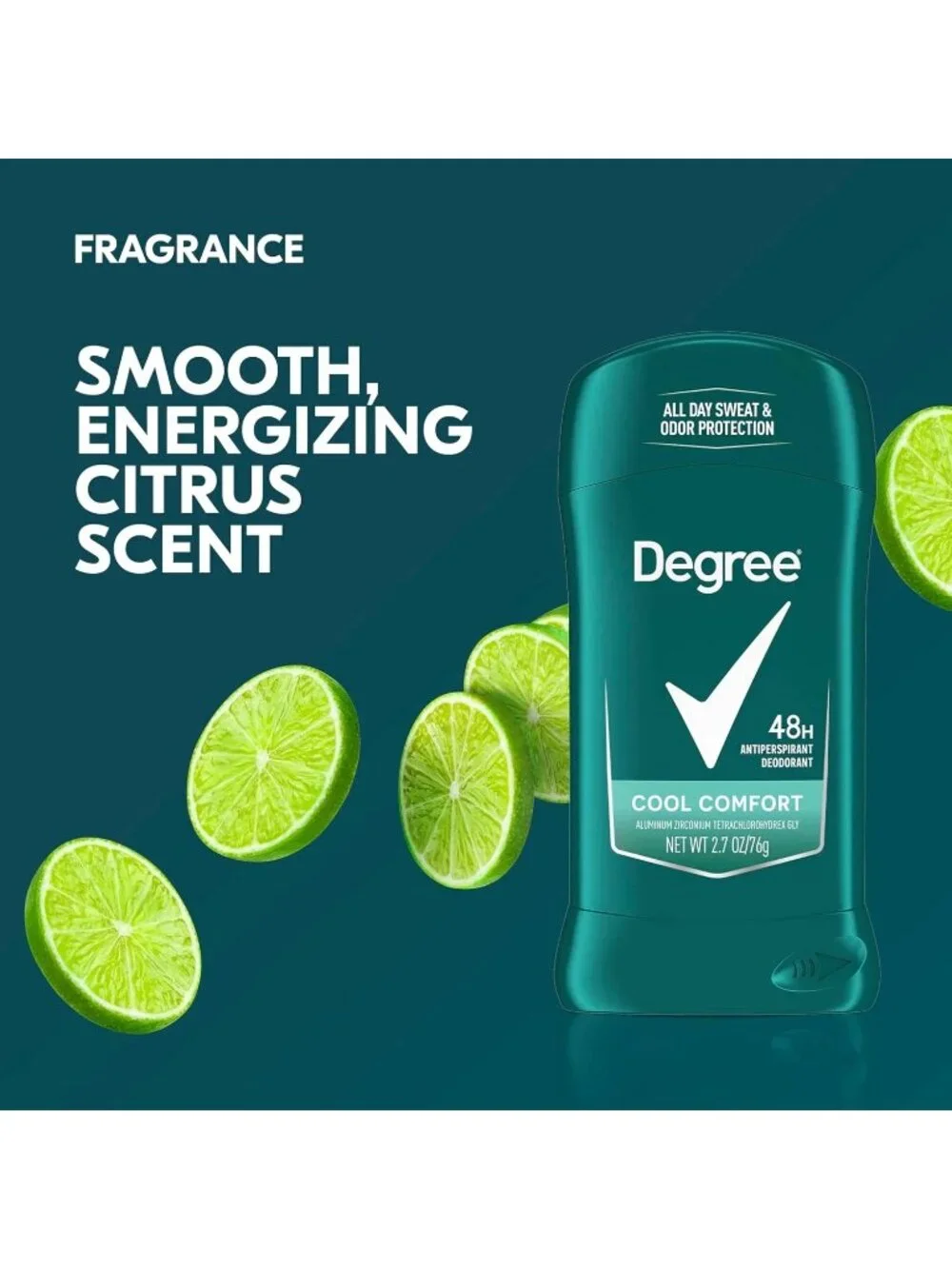 Degree Men Dry Protection Antiperspirant, Cool Comfort, 2.7 Oz., Pack of 6 NEW